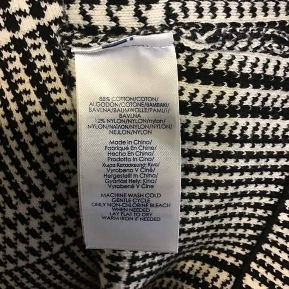 CHAPS Plaid Double Breasted Sweater Jacket NWT - Picture 8 of 8